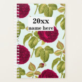 レッドパーソナライズされたローゼスプランナー プランナー手帳 (正面)