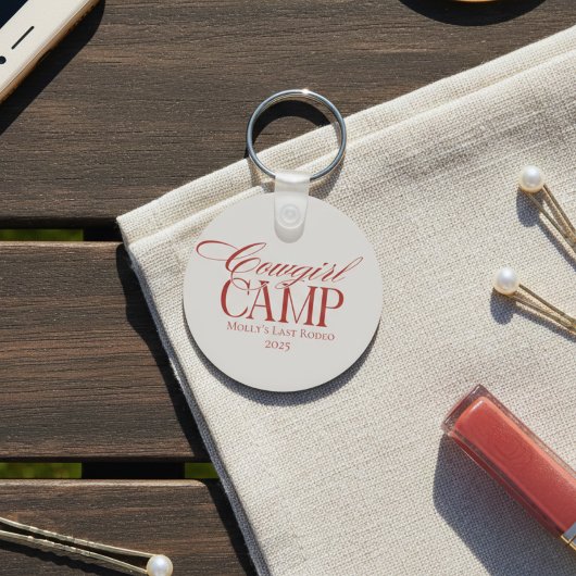 レッドパーソナライズされた・ハウディ・パートナーバチェロレッテ キーホルダー