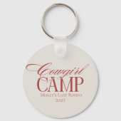 レッドパーソナライズされた・ハウディ・パートナーバチェロレッテ キーホルダー (正面)