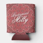 レッドパーソナライズされた・ハウディ・パートナーバチェロレッテ 缶クーラー (裏面)