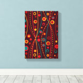 レッドパーティクルキャンバスプリント キャンバスプリント (インサイチュ (ウッドフロア))