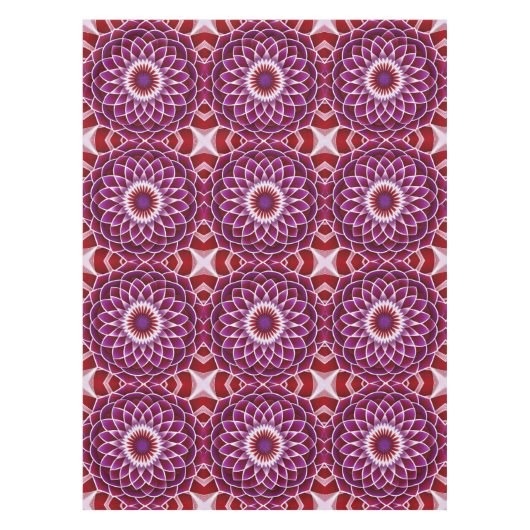 レッドパープルダリア テーブルクロス (正面)