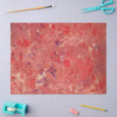 レッドパープルホワイト抽象芸術デコパージュ 薄葉紙 (クラフト)