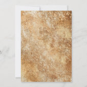 レッドパープル金ゴールドフローラ2019卒業パーティー 招待状 (裏面)