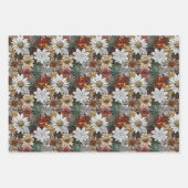 レッドパールピーチフローラ ラッピングペーパーシート (正面3)