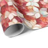 レッドパールピーチフローラ ラッピングペーパー (ロールコーナー)