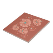 レッドヒッピー抽象芸術フラワーパワー タイル (側面)