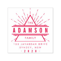 レッドヒップスター三角家族の名前差出人住所