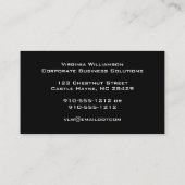 レッドヒョウモダンプロフェッショナル名刺 名刺 (裏面)