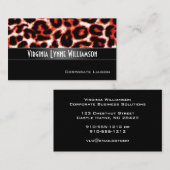 レッドヒョウモダンプロフェッショナル名刺 名刺 (正面/裏面)