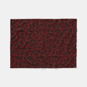 レッドヒョウ皮フリースブランケット フリースブランケット (正面(横))