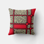 レッドヒョウ装飾用クッション クッション (裏面)