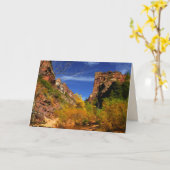 レッドヒルズランドスケープ，地下鉄， Zion NP，内空白の部 カード (黄色い花)