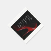 レッドヒール ノートブックは、靴のような紙のナプキンだ。 スタンダードカクテルナプキン (角)