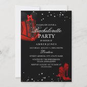 レッドヒール&レースコルセットバチェロレッテ 招待状 (裏面)