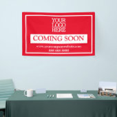 レッドビジネス来ロゴのバナー 横断幕 (トレードショー)