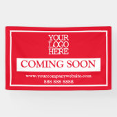 レッドビジネス来ロゴのバナー 横断幕 (横)