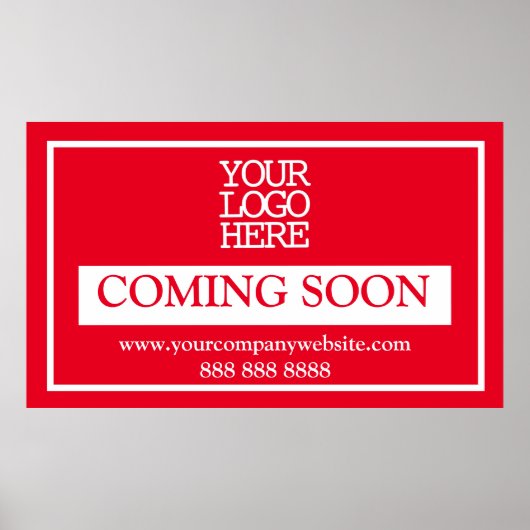 レッドビジネス来ロゴのポスター ポスター (正面)