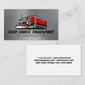 レッドビッグリグ | トラック運転手 | 輸送 名刺 (正面/裏面)