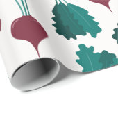 レッドビーツ継ぎ目無しパターンのラッピング紙 ラッピングペーパー (ロールコーナー)