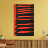 レッドピアノ鍵 キャンバスプリント (インサイチュ (リビング))