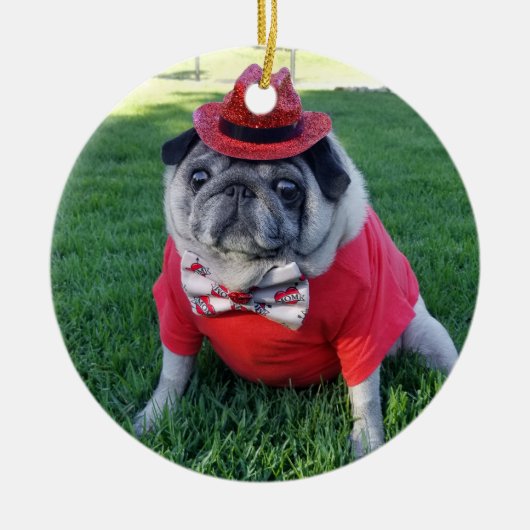 レッドピクルスオーナメント セラミックオーナメント (正面)