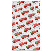 レッドピックアップトラックプレゼント抱き枕 スモールペーパーバッグ (正面)