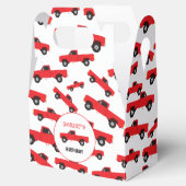 レッドピックアップトラック輸送トラック誕生日 フェイバーボックス (オープン)