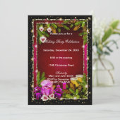 レッドピネコ食べンドリンクベメリークリスマス招待状 招待状 (スタンド正面)