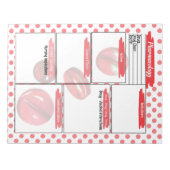 レッドピルヘルスケア学生薬理学テンプレート ノートパッド (正面)