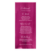 レッドピンクのモダングレードアート甘い16メニューラックパック ラックカード (裏面)