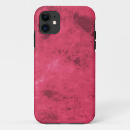 レッドピンクの愛インスパイアグランジ抽象デザインアート iPhone 11 ケース
