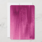 レッドピンクアートの再結婚スケジュール 招待状 (裏面)