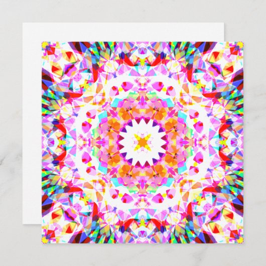 レッドピンクイエロークリスマスフェスティバルスタースノーフレーク (正面/裏面)