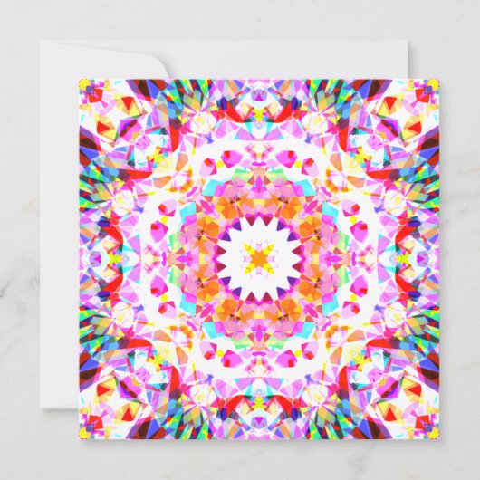 レッドピンクイエロークリスマスフェスティバルスタースノーフレーク (正面)