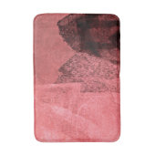 レッドピンクインスパイアク抽象芸術絵画の芸術 バスマット (正面縦)