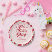 レッドピンクオ何おもしろいクリスマス子供の誕生日パーティー ペーパープレート (パーティー)