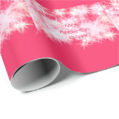 レッドピンクグリッタースパークル新学期先生ap ラッピングペーパー (ロールコーナー)