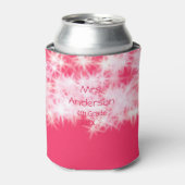 レッドピンクグリッタースパークル新学期先生ap 缶クーラー (缶正面)