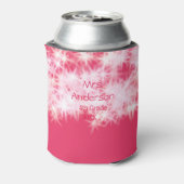 レッドピンクグリッタースパークル新学期先生ap 缶クーラー (缶裏面)