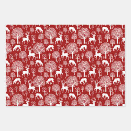 レッドピンクトナディアクリスマスラッピング紙 ラッピングペーパーシート