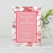 レッドピンクトワフランスのール結婚式招待状 招待状 (スタンド正面)