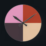 レッドピンクナスアイボリー ラウンド壁時計<br><div class="desc">... </div>