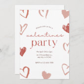 レッドピンクハートバレンティーンデイカード シーズンカード (正面/裏面)