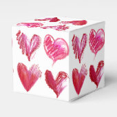 レッドピンクハート4紙ボックス フェイバーボックス (正面サイド)
