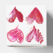 レッドピンクハート4紙ボックス フェイバーボックス (上部)