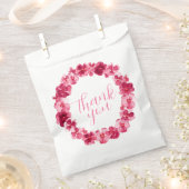 レッドピンクパンシー感謝していリースお水の色のアート フェイバーバッグ (クリップ留めされた状態)