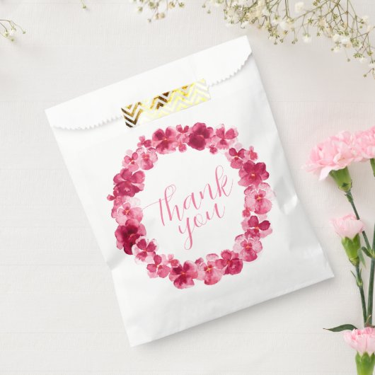 レッドピンクパンシー感謝していリースお水の色のアート フェイバーバッグ (封をした状態)