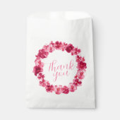 レッドピンクパンシー感謝していリースお水の色のアート フェイバーバッグ (正面)