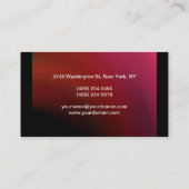 レッドピンクパープルブラックメイクアップアーティスト名刺 名刺 (裏面)